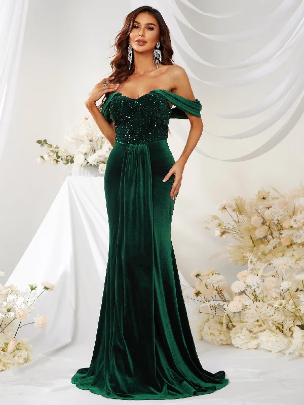 Lace - Embellished Women Dress for an Elegant and Sophisticated Appearance Lace - Embellished Women Dress for an Elegant and Sophisticated Appearance NiDELL New Velvet Stitching Sequin off-the-Shoulder Ball Evening Dress Fishtail Drop Dress-Mgw359 Lace - Embellished Women Dress for an Elegant and Sophisticated Appearance Lace - Embellished Women Dress for an Elegant and Sophisticated Appearance NiDELL New Velvet Stitching Sequin off-the-Shoulder Ball Evening Dress Fishtail Drop Dress-Mgw359