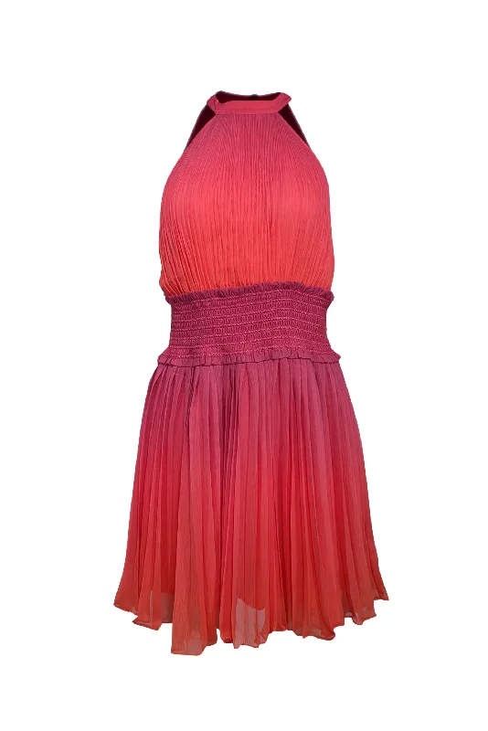 Empire Waist Women Dress to Accentuate the Bust and Conceal the Waist Empire Waist Women Dress to Accentuate the Bust and Conceal the Waist Rococo Sand - Pink & Orange Ombre Pleated Mini Dress Sz M Empire Waist Women Dress to Accentuate the Bust and Conceal the Waist Empire Waist Women Dress to Accentuate the Bust and Conceal the Waist Rococo Sand - Pink & Orange Ombre Pleated Mini Dress Sz M