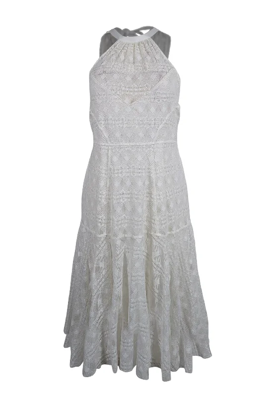 Lace - Embellished Women Dress for an Elegant and Sophisticated Appearance Lace - Embellished Women Dress for an Elegant and Sophisticated Appearance Tracy Reese - Ivory Crochet Lace Sleeveless High Neckline Dress Sz M Lace - Embellished Women Dress for an Elegant and Sophisticated Appearance Lace - Embellished Women Dress for an Elegant and Sophisticated Appearance Tracy Reese - Ivory Crochet Lace Sleeveless High Neckline Dress Sz M