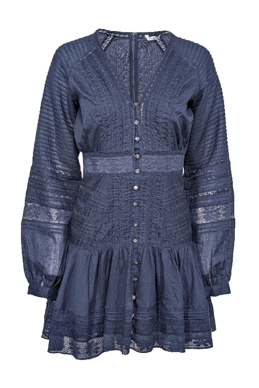 Long - Sleeve Women Dress in Velvet for a Luxurious Winter Look Long - Sleeve Women Dress in Velvet for a Luxurious Winter Look Veronica Beard - Navy Textured Lace Trim Long Sleeve Dress Sz 0 Long - Sleeve Women Dress in Velvet for a Luxurious Winter Look Long - Sleeve Women Dress in Velvet for a Luxurious Winter Look Veronica Beard - Navy Textured Lace Trim Long Sleeve Dress Sz 0