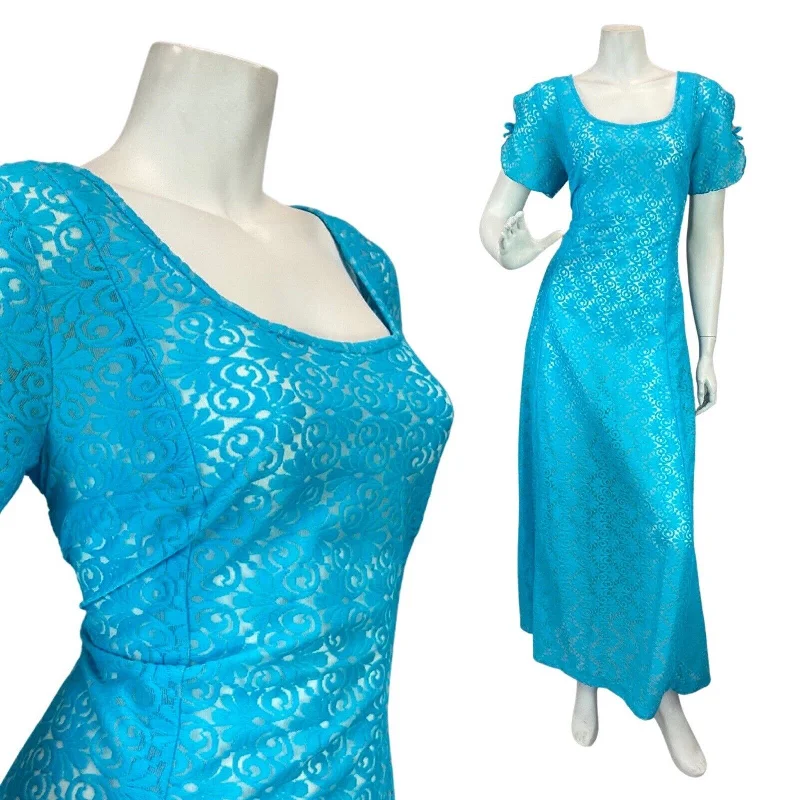 Wrap - Style Women Dress with Adjustable Fit for All Body Types Wrap - Style Women Dress with Adjustable Fit for All Body Types VINTAGE 60s 70s BRIGHT BLUE FLORAL SWIRL BROCADE MOD BOHO MAXI DRESS 10 Wrap - Style Women Dress with Adjustable Fit for All Body Types Wrap - Style Women Dress with Adjustable Fit for All Body Types VINTAGE 60s 70s BRIGHT BLUE FLORAL SWIRL BROCADE MOD BOHO MAXI DRESS 10
