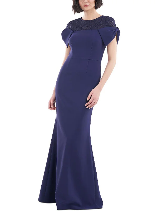 Printed Abstract Women Dress for a Modern and Artistic Appeal Printed Abstract Women Dress for a Modern and Artistic Appeal Womens Lace Trim Knot Sleeve Evening Dress