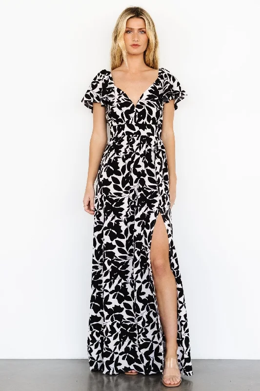 Polyester maxi dresses for easy - care and durabilityAdira Maxi Dress | Black Floral Polyester maxi dresses for easy - care and durabilityAdira Maxi Dress | Black Floral