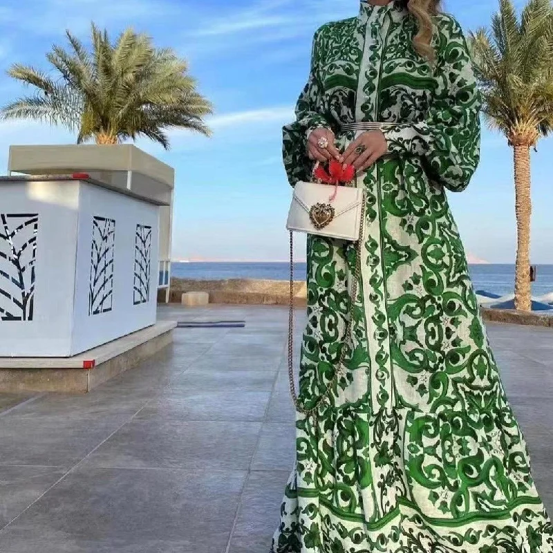 Maxi dresses with a belted empire waist for a more defined and flattering silhouetteKittenAlarm - Melinda Allover Print Ruffle Hem Maxi Dress Maxi dresses with a belted empire waist for a more defined and flattering silhouetteKittenAlarm - Melinda Allover Print Ruffle Hem Maxi Dress