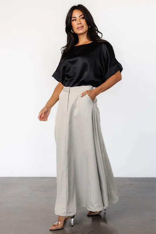 Maxi dresses with pom - pom trims for a playful and festive lookShaylyn Maxi Skirt | Natural Maxi dresses with pom - pom trims for a playful and festive lookShaylyn Maxi Skirt | Natural