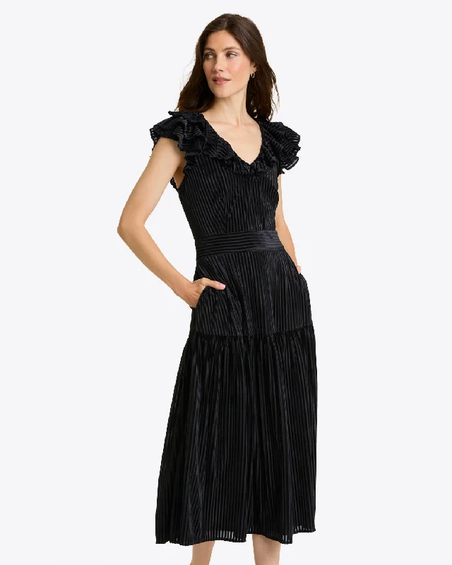 Midi dresses with metallic threads for a glamorous evening eventErica Midi Dress
