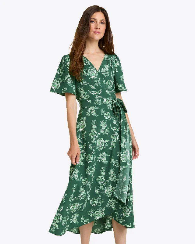 Midi dresses with cotton - blend materials for everyday comfortGigi Wrap Dress
