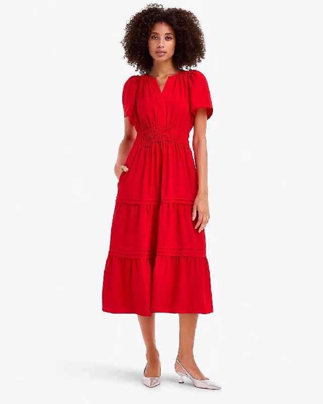 Midi dresses with ruffled hems for a romantic date nightHollie Midi Dress