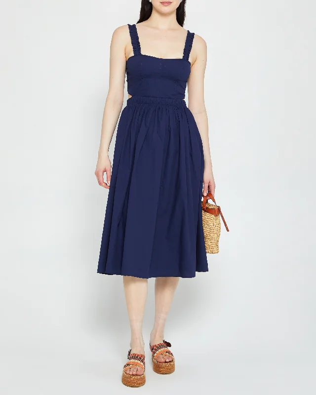 Midi dresses with button - front designs for a classic touchLuanne Dress