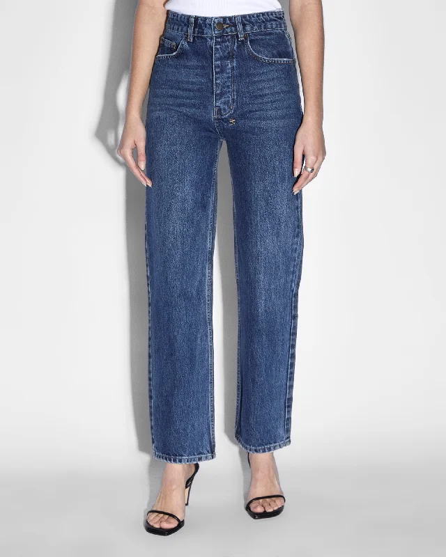 Denim Top with a Metallic Accent for a Shiny LookBROOKLYN JEAN RUNAWAY