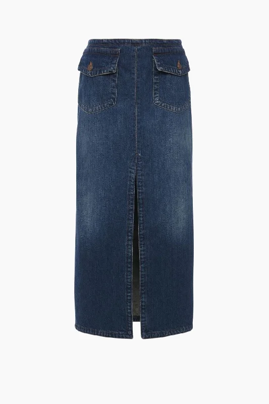 Studded Denim Top for a Glamorous and Bold StyleChloé Front-Slit Midi Skirt - Night Blue Denim Studded Denim Top for a Glamorous and Bold StyleChloé Front-Slit Midi Skirt - Night Blue Denim