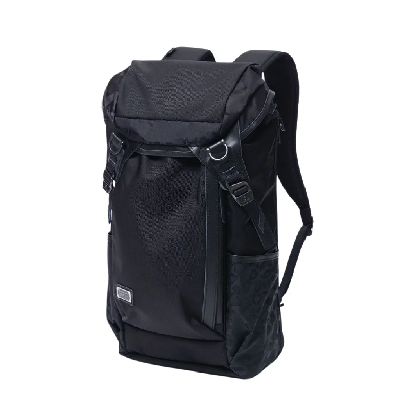 Denim Top with a Metallic Accent for a Shiny LookMaster-piece 30th Anniversary "Black Crazy" Flap Backpack (Black) Denim Top with a Metallic Accent for a Shiny LookMaster-piece 30th Anniversary "Black Crazy" Flap Backpack (Black)