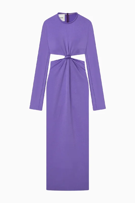 Fringed Denim Top with a Bohemian FlairNanushka Bonno Maxi Dress - Iris