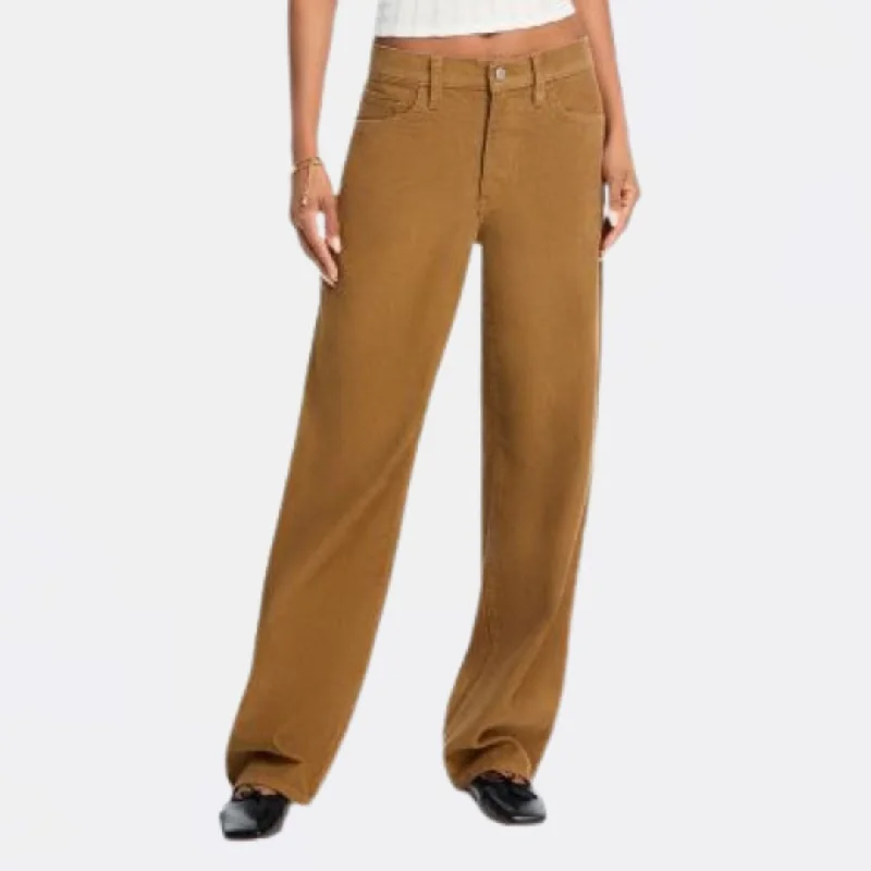 Women's pants for music festivals Ripped women jeans for a rebellious and fashion - forward style Baggy Dad (Ermine)