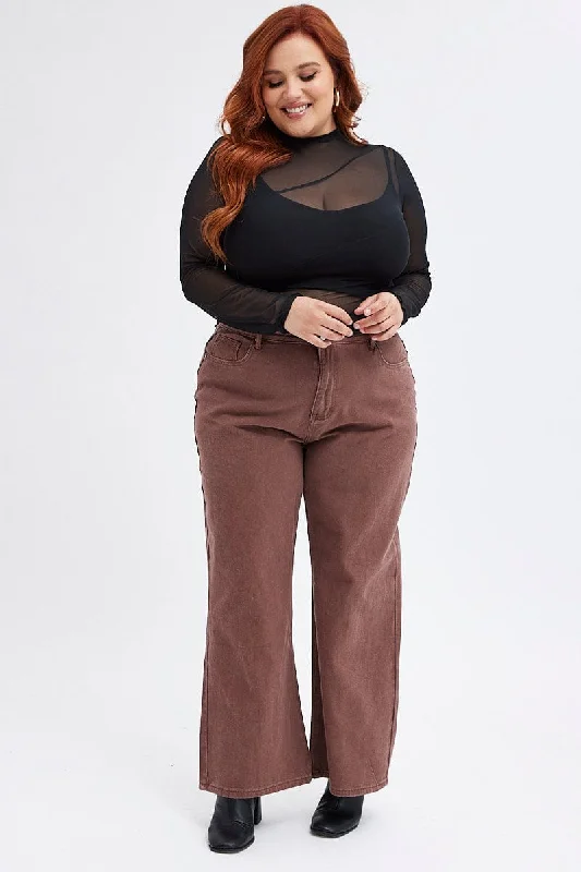 Women's pants for swimming (board shorts style) High - rise flare women jeans for a 70s - inspired look Beige Wide Leg Denim Jeans High Rise Women's pants for swimming (board shorts style) High - rise flare women jeans for a 70s - inspired look Beige Wide Leg Denim Jeans High Rise