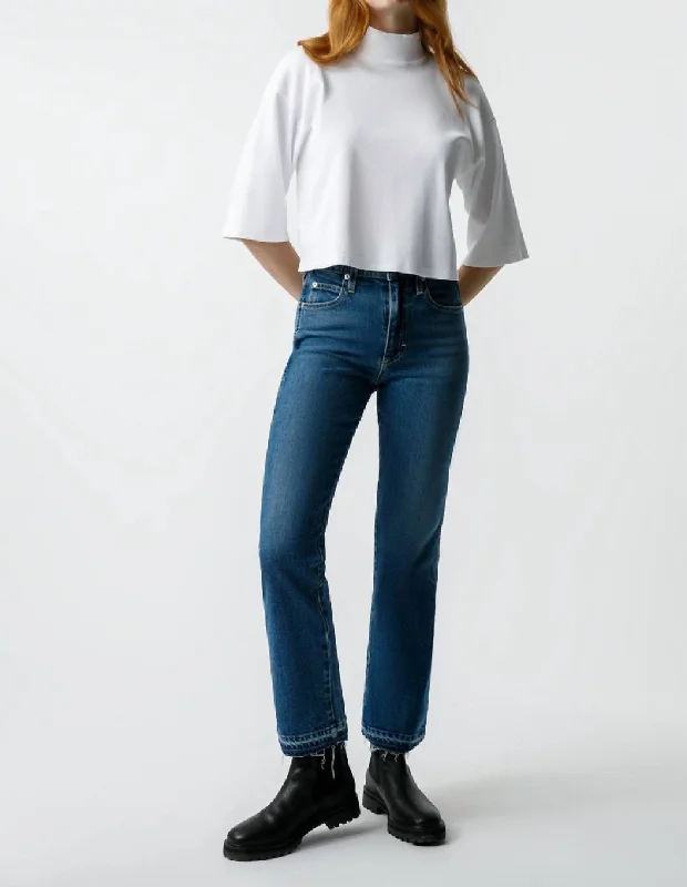 Women's tie - dye festival pants Straight - leg women jeans with a classic and timeless appeal Bella Crop Jean In Crush Women's tie - dye festival pants Straight - leg women jeans with a classic and timeless appeal Bella Crop Jean In Crush