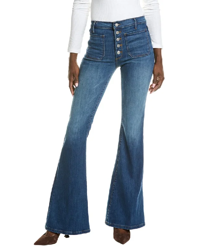 Women's senior - friendly lounge pants Embroidered women jeans with intricate patterns Black Orchid Audrey Patch Pocket Ramble On Flare Jean Women's senior - friendly lounge pants Embroidered women jeans with intricate patterns Black Orchid Audrey Patch Pocket Ramble On Flare Jean