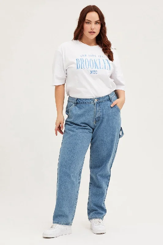 Women's zipper - detail fashion pants Jeggings women jeans combining the comfort of leggings and style of jeans Blue High Rise Carpenter Denim Jeans Women's zipper - detail fashion pants Jeggings women jeans combining the comfort of leggings and style of jeans Blue High Rise Carpenter Denim Jeans