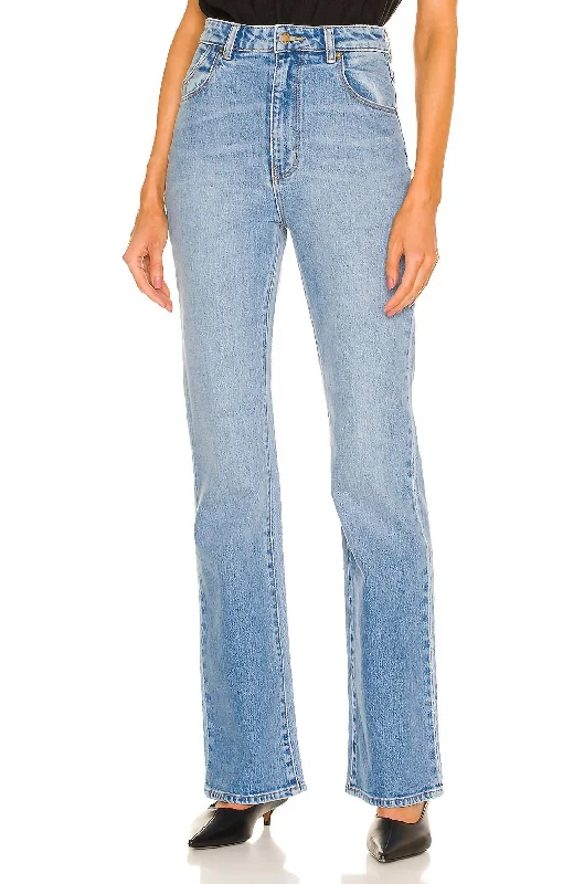 Women's low - rise denim pants Distressed women jeans for a trendy and edgy look Dusters Bootcut Jean In Brad Blue