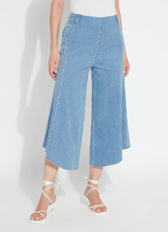 Women's ruffled hem dress pants Cargo women jeans with multiple pockets for added functionality Echo Denim Culottes (23" Inseam) Women's ruffled hem dress pants Cargo women jeans with multiple pockets for added functionality Echo Denim Culottes (23" Inseam)