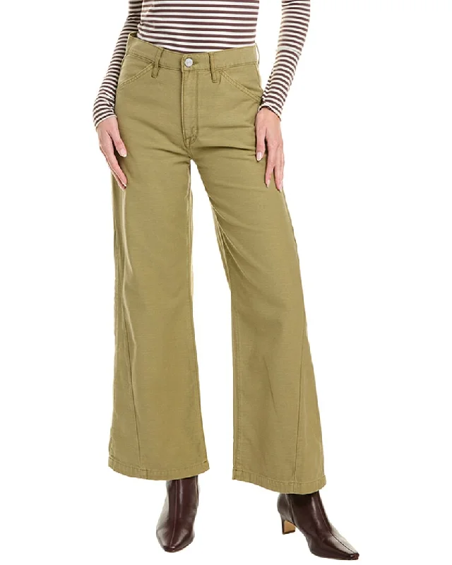 Women's pleated office pants Dark - wash women jeans for a sophisticated and slimming effect FRAME Denim Le Baggy Washed Summer Sage Palazzo Jean Women's pleated office pants Dark - wash women jeans for a sophisticated and slimming effect FRAME Denim Le Baggy Washed Summer Sage Palazzo Jean