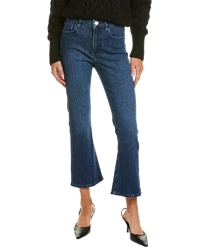 Women's flared office pants Ripped women jeans for a rebellious and fashion - forward style FRAME Denim Le Crop Mini Bootcut Jean