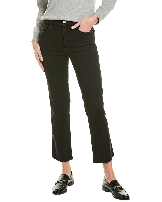 Women's recycled - material workout pants Wide - leg women jeans for a modern and relaxed vibe FRAME Denim Le High Black Thorn Straight Jean Women's recycled - material workout pants Wide - leg women jeans for a modern and relaxed vibe FRAME Denim Le High Black Thorn Straight Jean