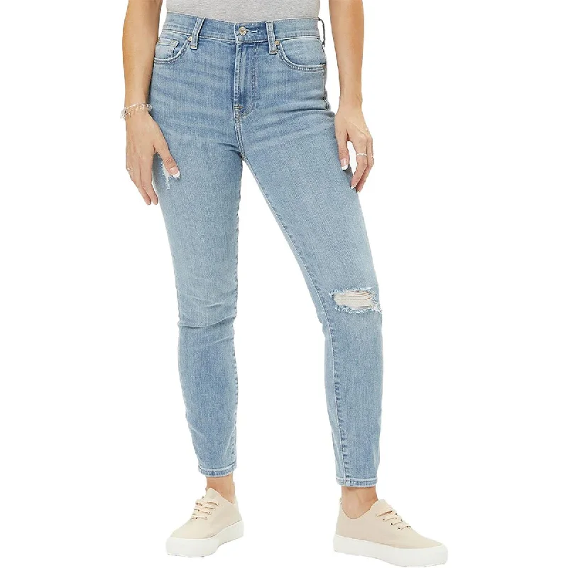 Women's designer brand pants High - rise flare women jeans for a 70s - inspired look Gwenvere Womens Distressed Ankle Skinny Jeans Women's designer brand pants High - rise flare women jeans for a 70s - inspired look Gwenvere Womens Distressed Ankle Skinny Jeans