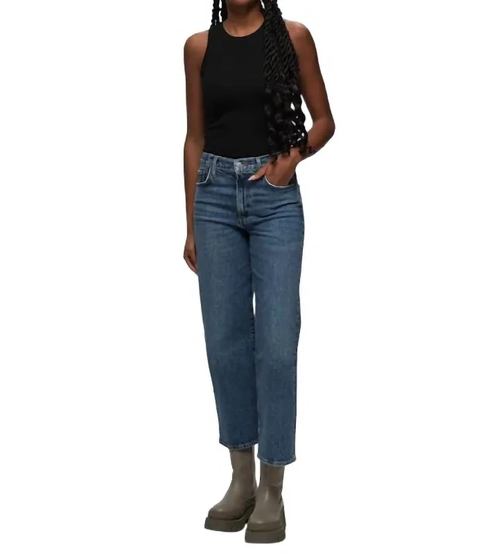 Women's pants with wrinkle - resistant material Cargo women jeans with multiple pockets for added functionality Harper Crop Jeans In Moor Women's pants with wrinkle - resistant material Cargo women jeans with multiple pockets for added functionality Harper Crop Jeans In Moor