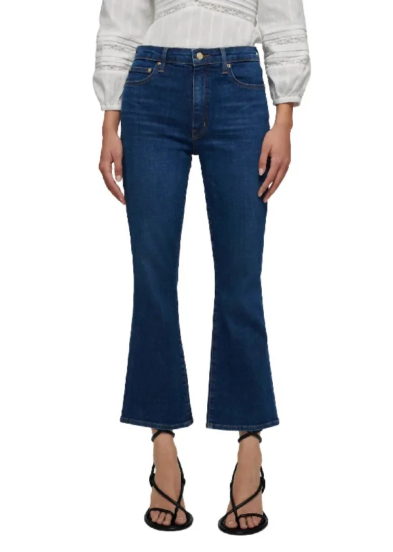 Women's striped business pants Bootcut women jeans to complement various shoe styles High Rise Crop Flare Jeans In Bleecker Women's striped business pants Bootcut women jeans to complement various shoe styles High Rise Crop Flare Jeans In Bleecker