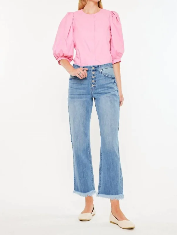 Women's tall - length straight pants Skinny women jeans with a form - fitting design High Rise Straight Leg Button Fly Jean In Medium Wash Women's tall - length straight pants Skinny women jeans with a form - fitting design High Rise Straight Leg Button Fly Jean In Medium Wash