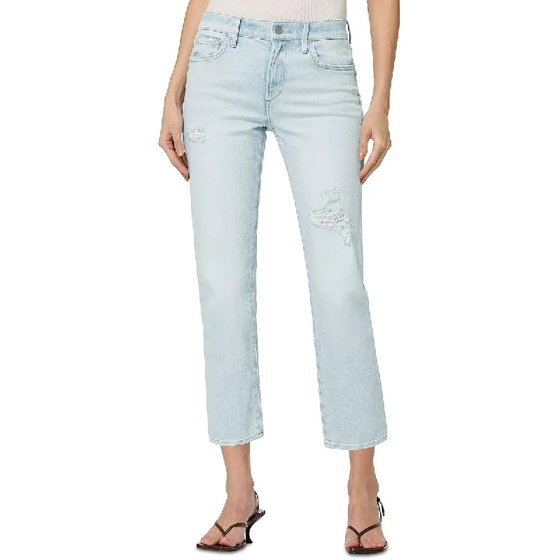 Women's long - length casual pants Straight - leg women jeans with a classic and timeless appeal Lara Womens Denim Cropped Cigarette Jeans Women's long - length casual pants Straight - leg women jeans with a classic and timeless appeal Lara Womens Denim Cropped Cigarette Jeans