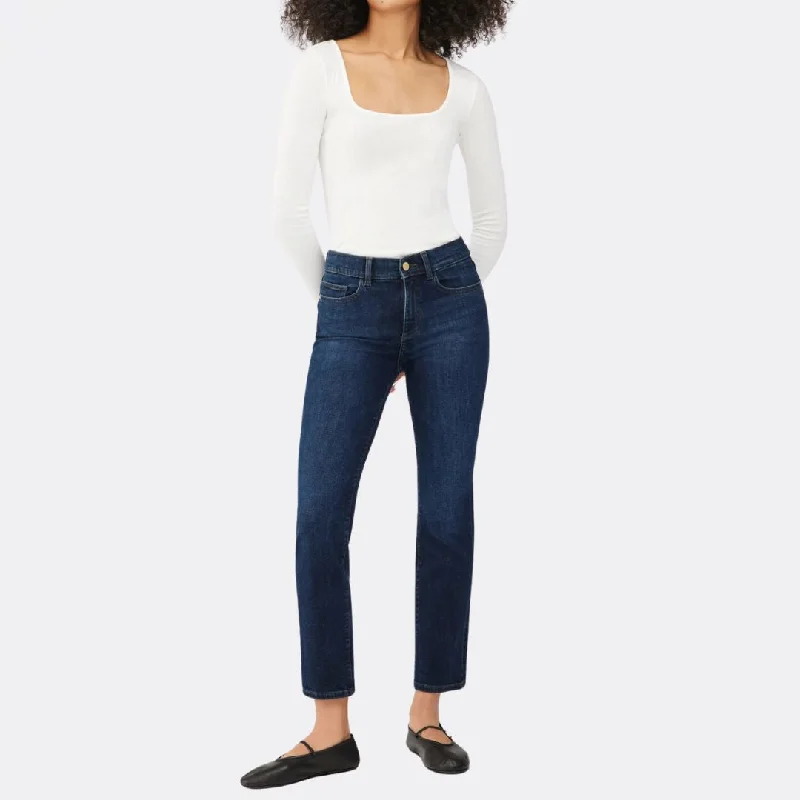 Women's flared office pants Ripped women jeans for a rebellious and fashion - forward style Mara Straight (India Ink) Women's flared office pants Ripped women jeans for a rebellious and fashion - forward style Mara Straight (India Ink)