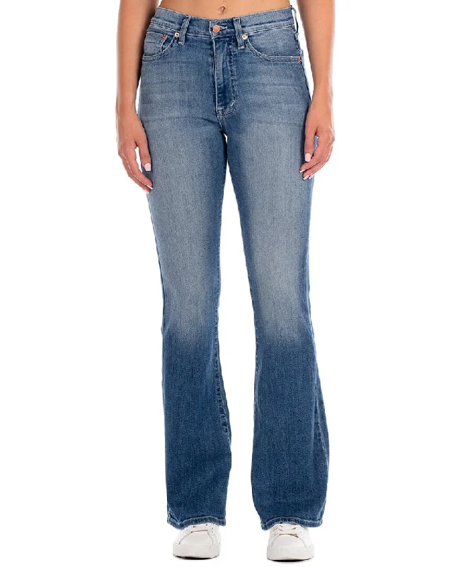 Women's lace - trimmed evening pants Light - wash women jeans for a fresh and summery appearance Modern American Emmy Sunrise Blue Flare Leg Jean Women's lace - trimmed evening pants Light - wash women jeans for a fresh and summery appearance Modern American Emmy Sunrise Blue Flare Leg Jean