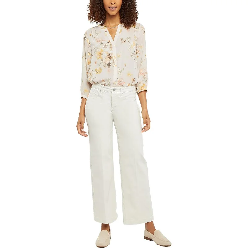 Women's designer brand pants High - rise flare women jeans for a 70s - inspired look Teresa Womens Ankle Stretch Wide Leg Jeans Women's designer brand pants High - rise flare women jeans for a 70s - inspired look Teresa Womens Ankle Stretch Wide Leg Jeans
