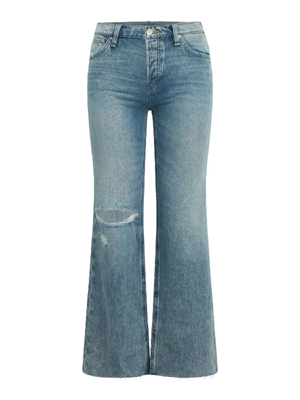 Women's pants with thermal lining Wide - leg women jeans for a modern and relaxed vibe Women's Rosie Wide Leg Jeans In Young At Heart Destroyed Women's pants with thermal lining Wide - leg women jeans for a modern and relaxed vibe Women's Rosie Wide Leg Jeans In Young At Heart Destroyed