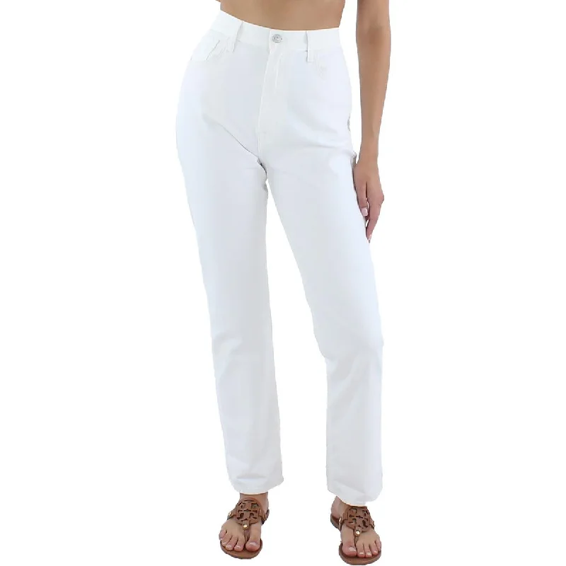 Women's matching top and pants set Mom jeans for a nostalgic and casual look Womens Textured High Rise Straight Leg Jeans Women's matching top and pants set Mom jeans for a nostalgic and casual look Womens Textured High Rise Straight Leg Jeans
