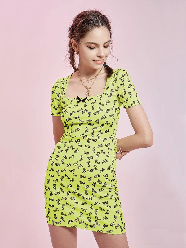 Mini dresses with button - down frontsBerryBetty - Butterfly Short Sleeve Bodycon Mini Dress Mini dresses with button - down frontsBerryBetty - Butterfly Short Sleeve Bodycon Mini Dress