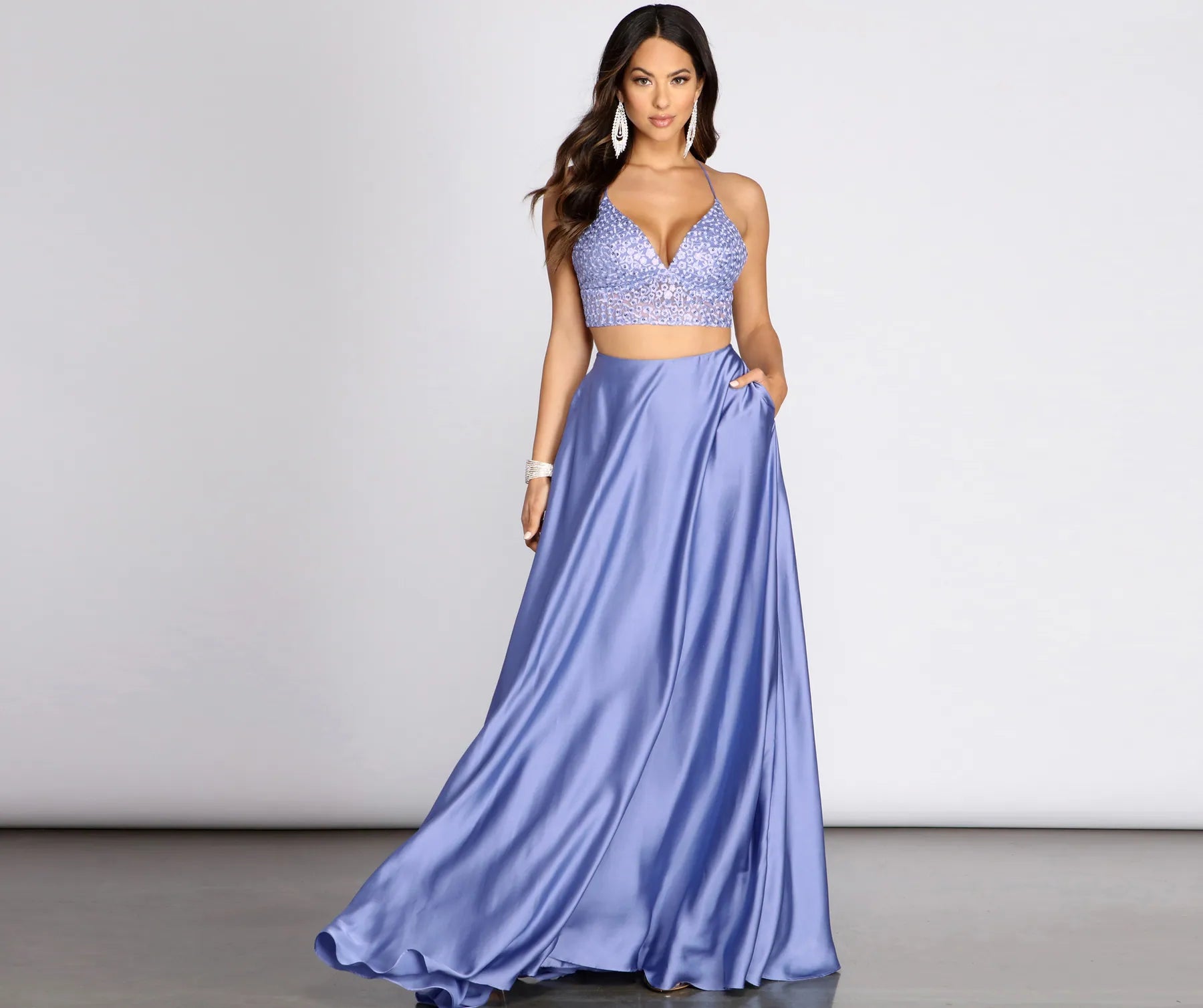 Midi wedding guest dresses in navy blue for a formal affairAlma Lace Two Piece Dress Midi wedding guest dresses in navy blue for a formal affairAlma Lace Two Piece Dress
