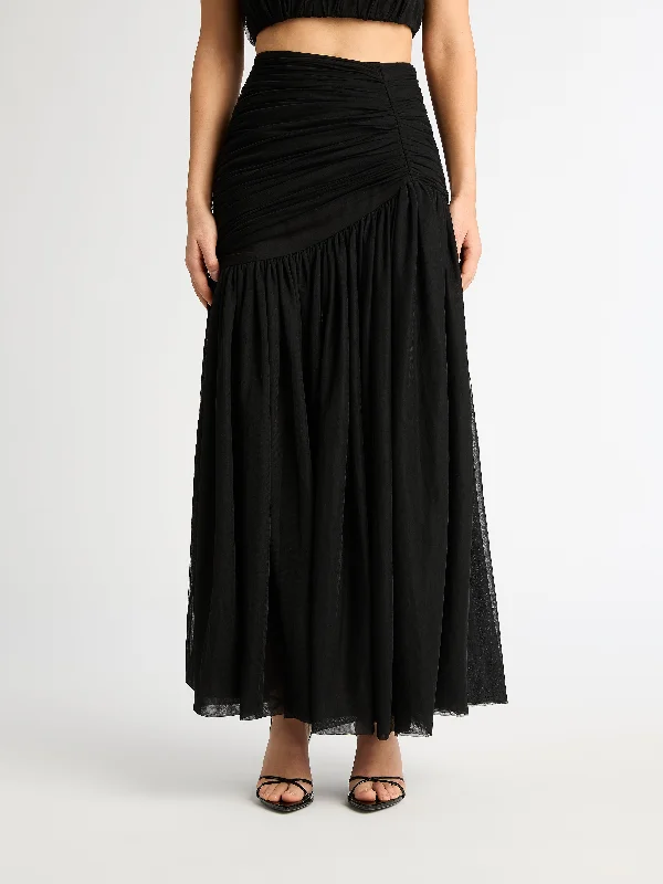 Plaid wedding guest dresses in muted colors for a fall weddingARIELLA TULLE SKIRT