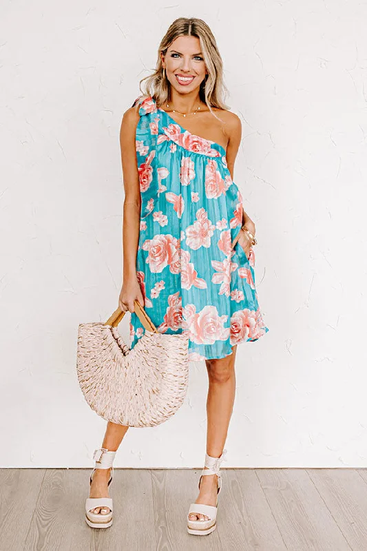 Animal - print wedding guest dresses in subtle colors for a bold statementBe Mine Forever Floral Dress in Turquoise Animal - print wedding guest dresses in subtle colors for a bold statementBe Mine Forever Floral Dress in Turquoise