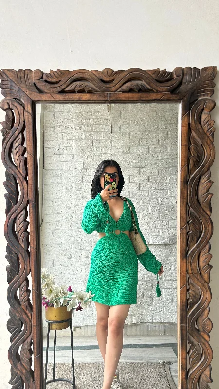 Bodycon dress with a scalloped edge​Crochet dress 36-38 bust/l:33