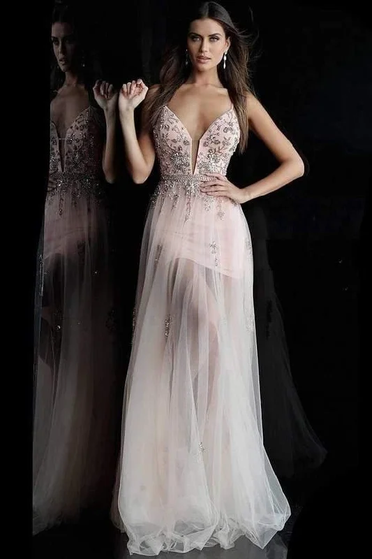 Sheath - style bodycon dress for a sophisticated office lookJovani 55621 Long Prom Spaghetti Strap Evening Gown Sheath - style bodycon dress for a sophisticated office lookJovani 55621 Long Prom Spaghetti Strap Evening Gown