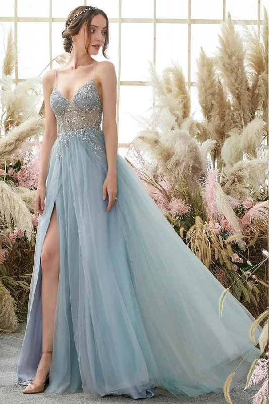 Ball gown party dresses with a full skirt for a princess - like lookLight Blue A-line Tulle Prom Dresses Beading Evening Dresses PSK291 Ball gown party dresses with a full skirt for a princess - like lookLight Blue A-line Tulle Prom Dresses Beading Evening Dresses PSK291