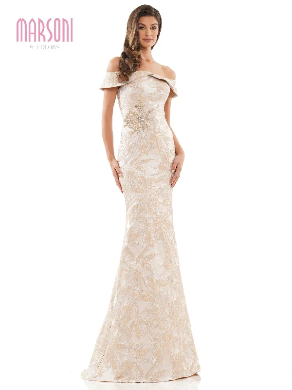 Bodycon dress with a belted waist for a defined figureMarsoni Long Off Shoulder Formal Dress 1223 Bodycon dress with a belted waist for a defined figureMarsoni Long Off Shoulder Formal Dress 1223
