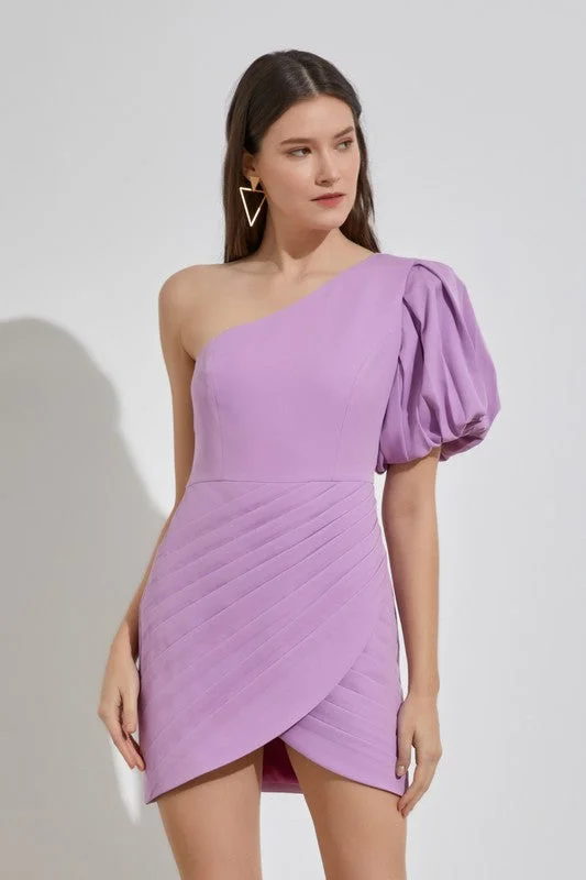 Cocktail dresses with an abstract print and a high - low hemlineOne Shoulder Ruffle Mini Cocktail Dress Cocktail dresses with an abstract print and a high - low hemlineOne Shoulder Ruffle Mini Cocktail Dress