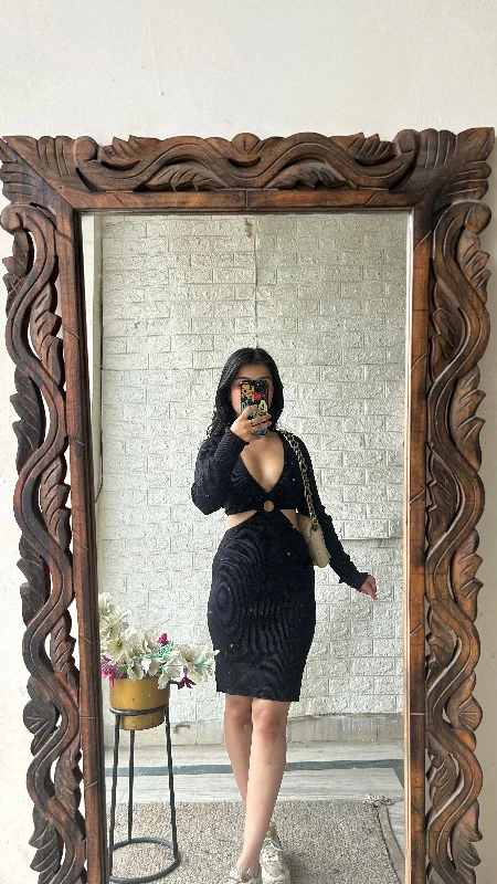 Bodycon dress made of satin for a luxurious feel​Sexy dress 34-35 bust/l:33