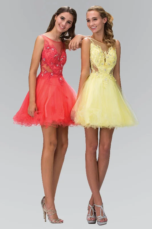 Bodycon dress for a homecoming dance​Sleeveless Short Prom Dress
