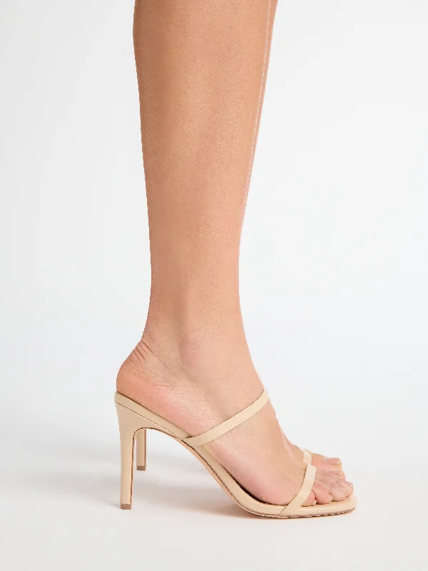 Wedding guest dresses with puff sleeves and knee - length hemsTINA HEEL
