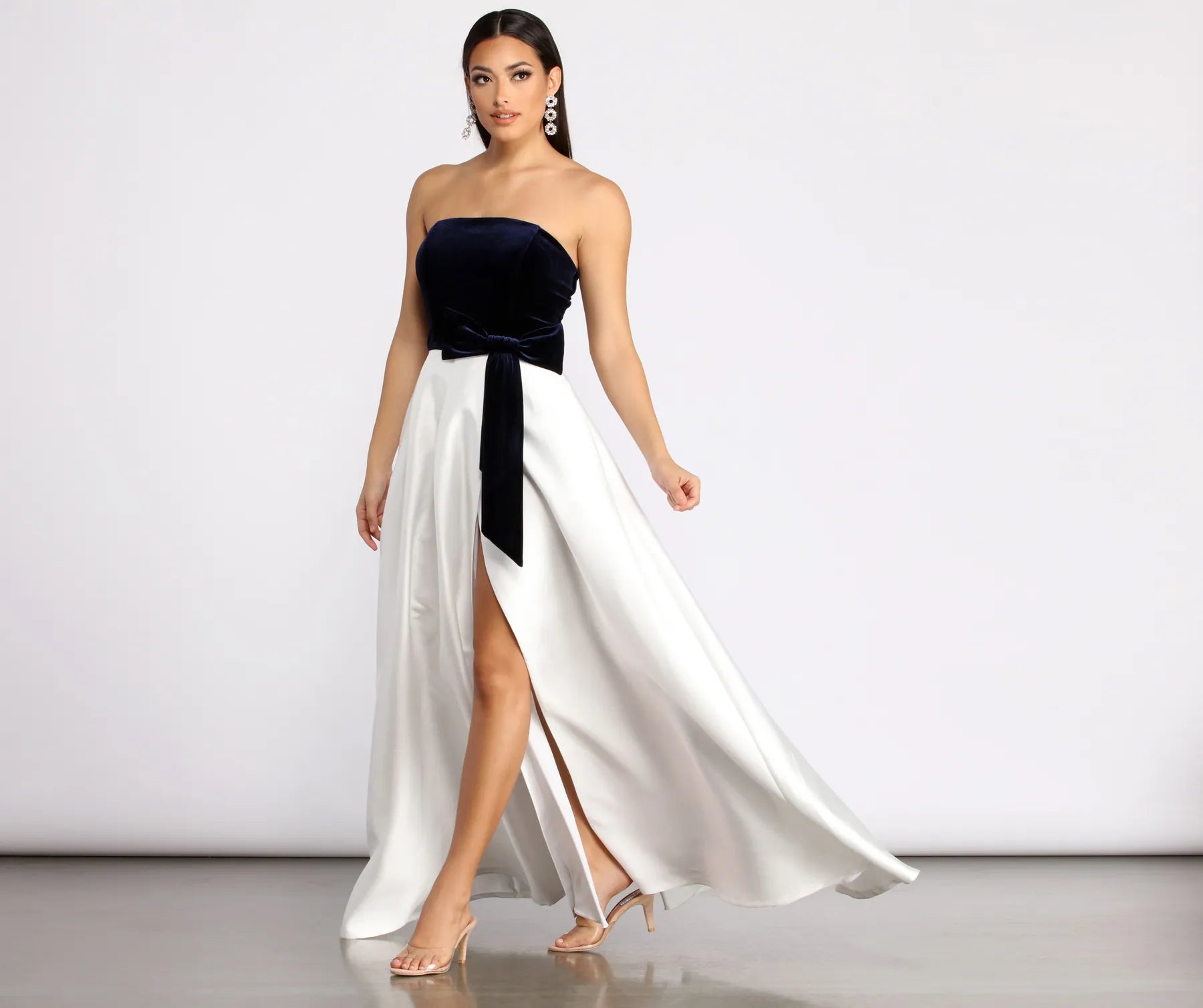 Animal - print wedding guest dresses in subtle colors for a bold statementValentina Velvet and Satin Ball Gown Animal - print wedding guest dresses in subtle colors for a bold statementValentina Velvet and Satin Ball Gown